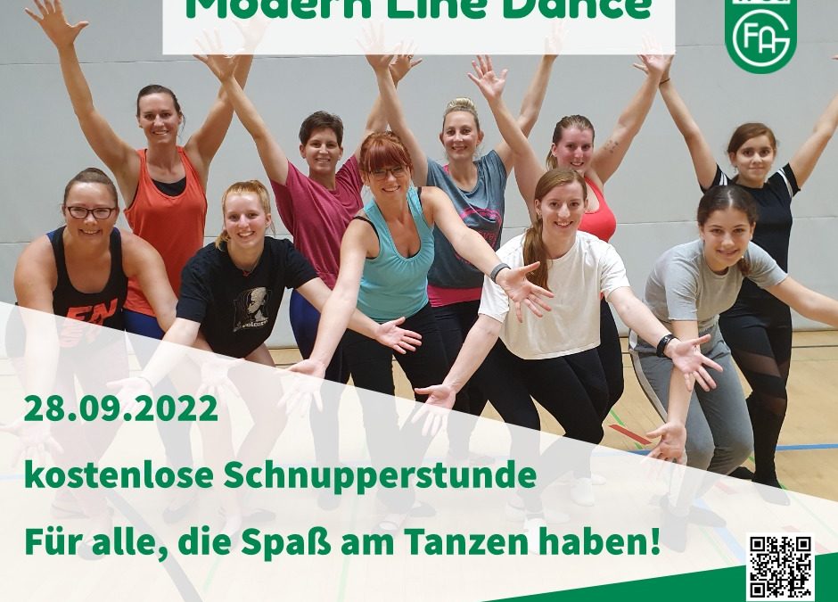 Dance: Ab 28.09.22 startet der Modern Line Dance-Kurs wieder!