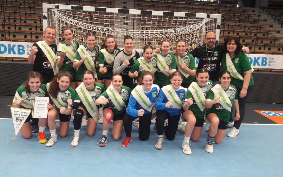 Handball: B-Jugend-Mädchen feiern die Württembergische Meisterschaft