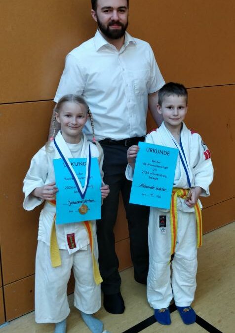 Judo: Alexander Weiler und Johanna Anton holen den Titel Bezirksmeister U11 nach Göppingen